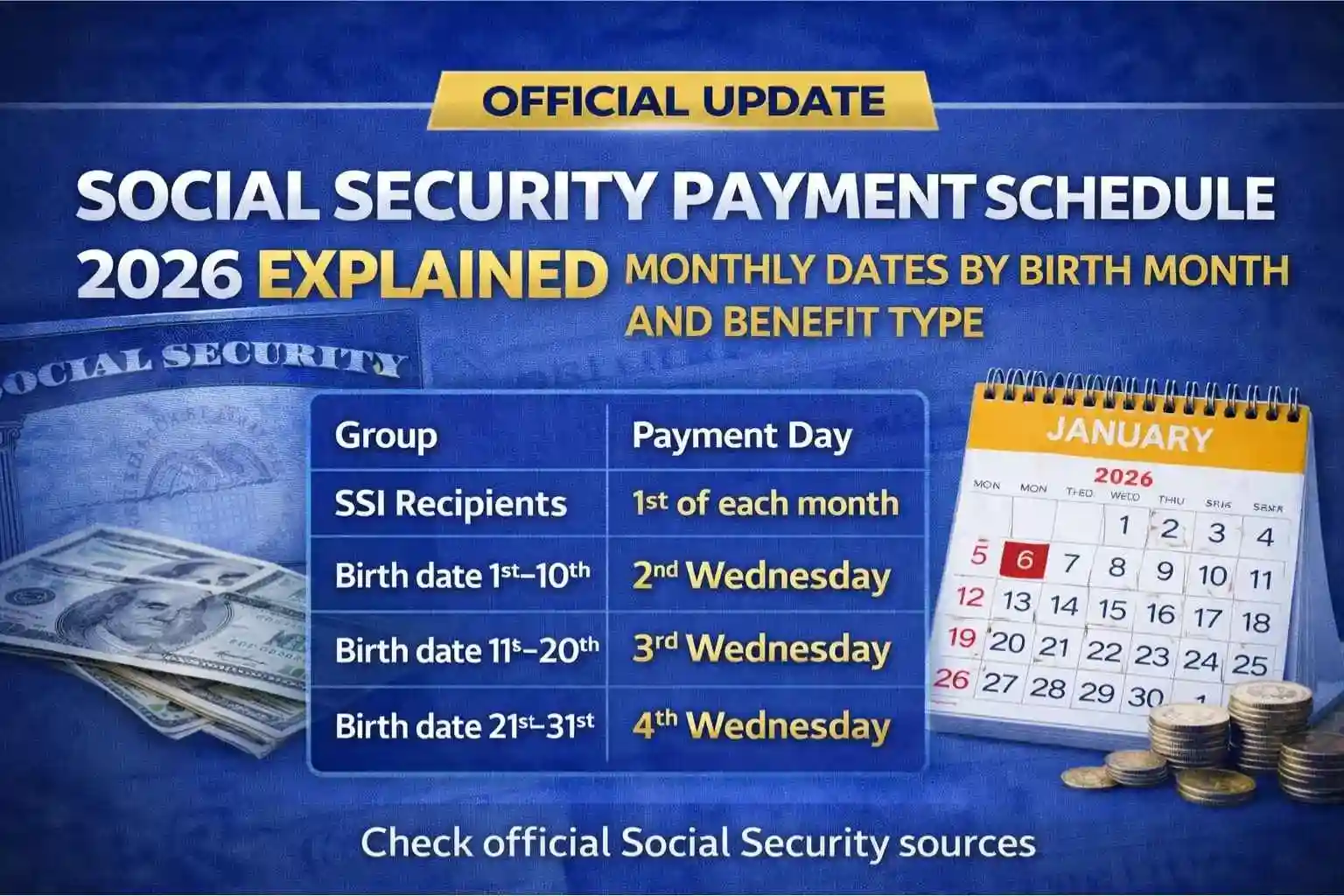 Social Security Payment Schedule
